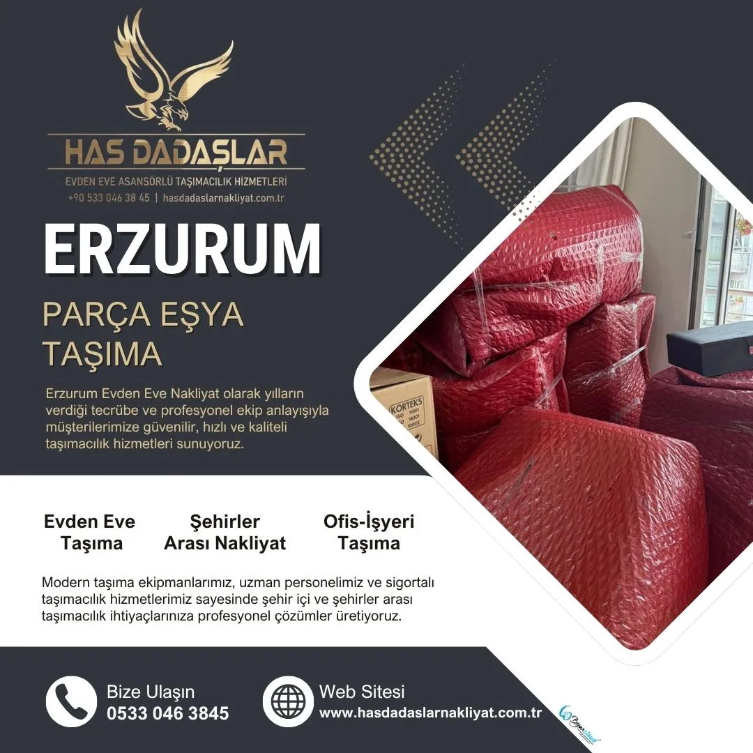 Erzurum Parça Eşya Taşıma